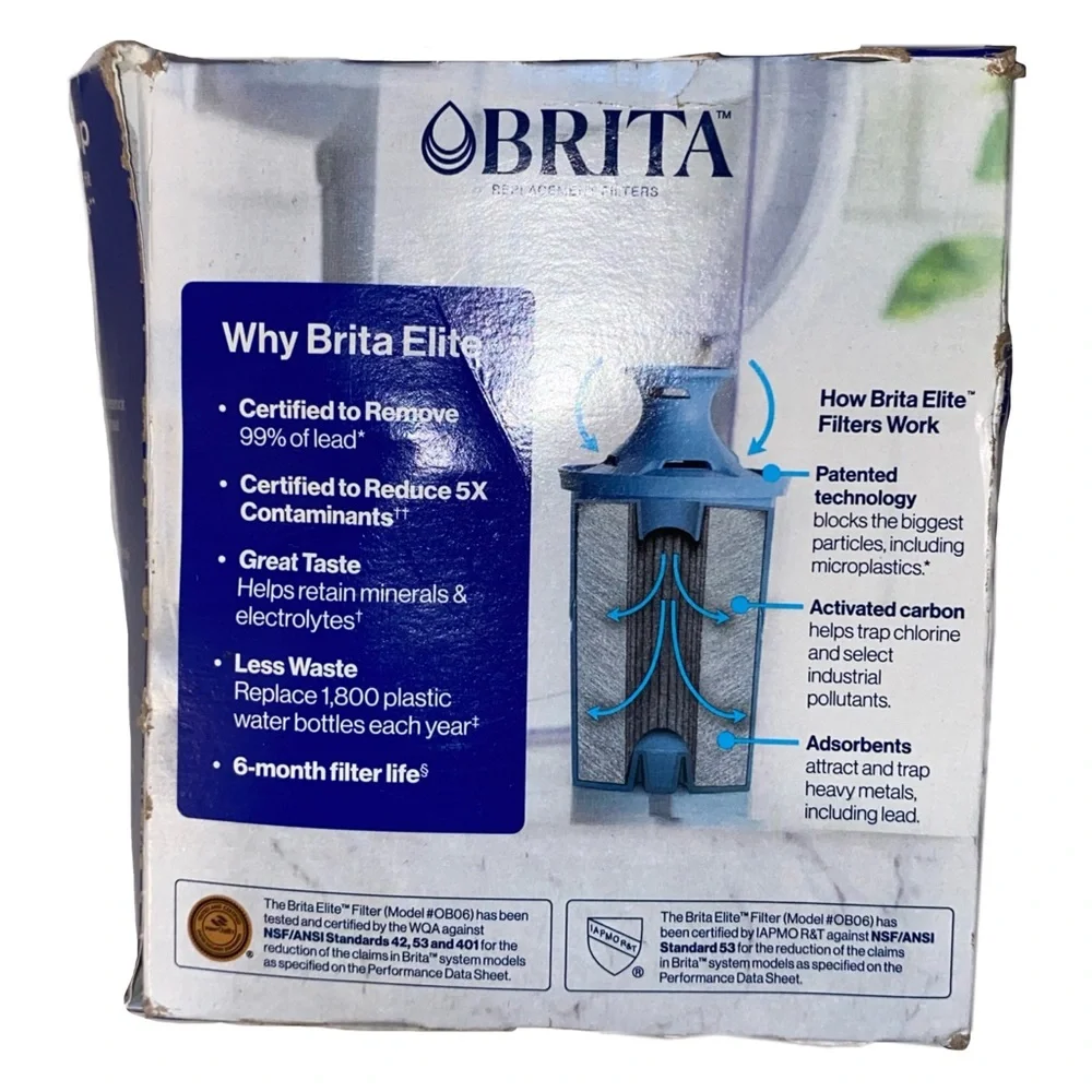 Brita Elite Original Replacement Water Filters, 2 FILTER PACK